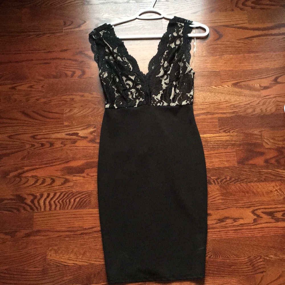 Black lace dress
